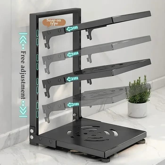 Supports de rangement de cuisine multicouches