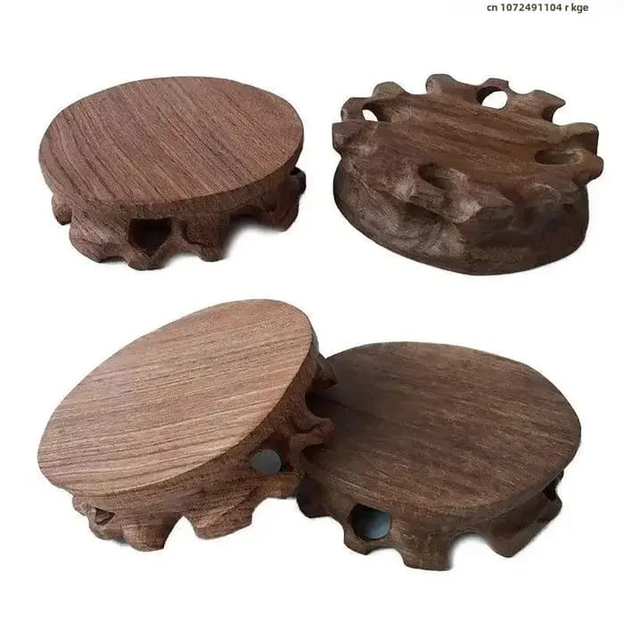 Mini étagère à plantes en bois