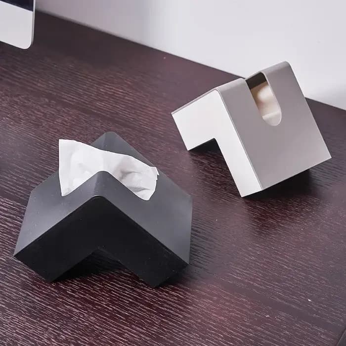Boîte à mouchoirs en forme de L créative japonaise