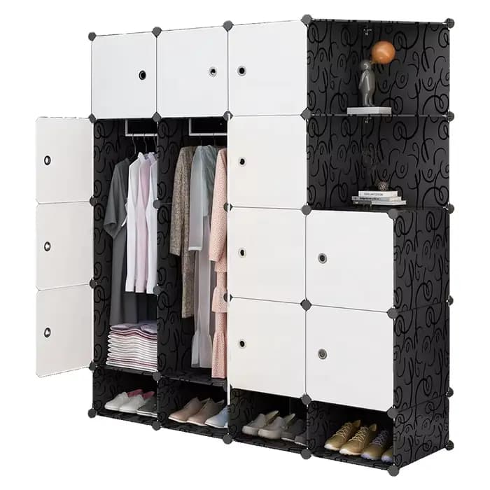 Armoire de rangement pliable économique pour salon et chambre