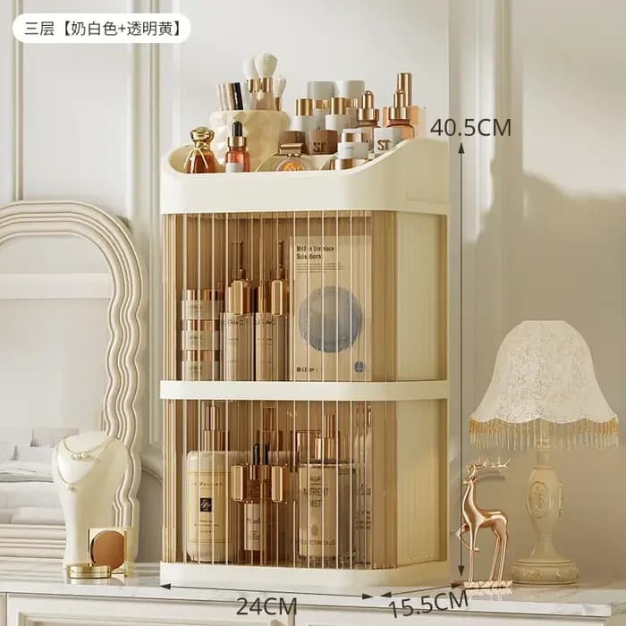 Boîte de rangement de maquillage de grande capacité
