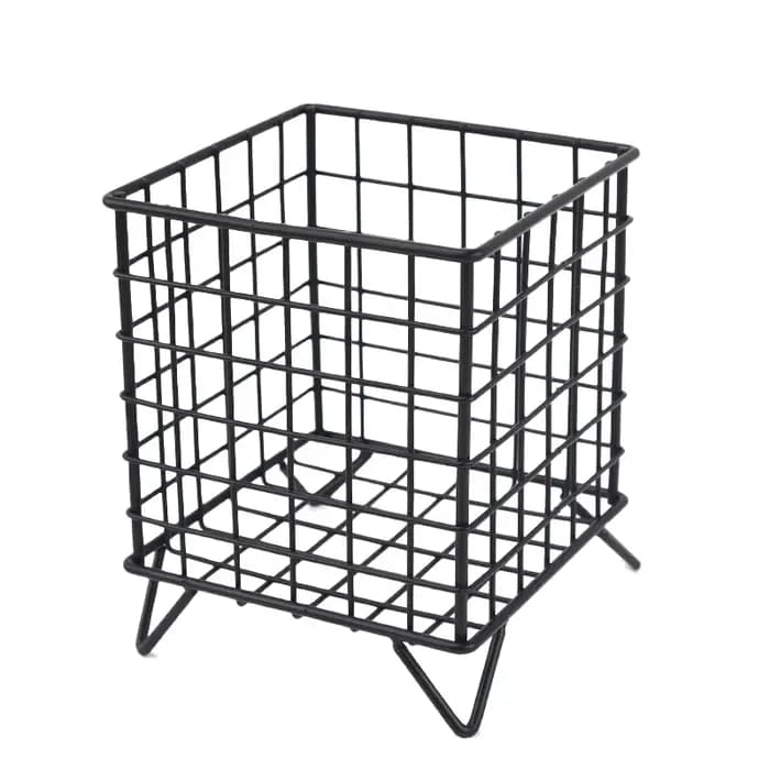 Panier de rangement multi-usages en fer pour bureau, cosmétiques, accessoires de bureau et fournitur