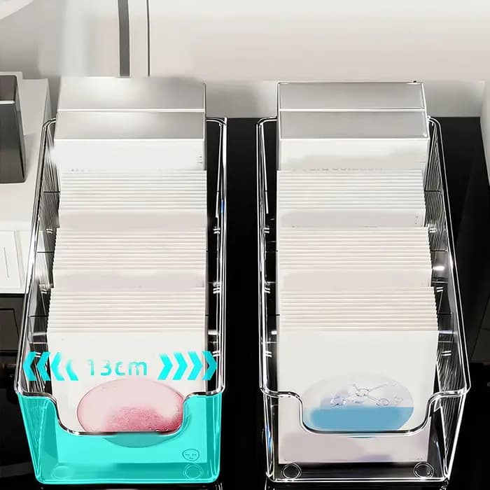 Boîte de rangement pour masques faciaux, boîte de rangement pour produits de soin de la peau, boîte