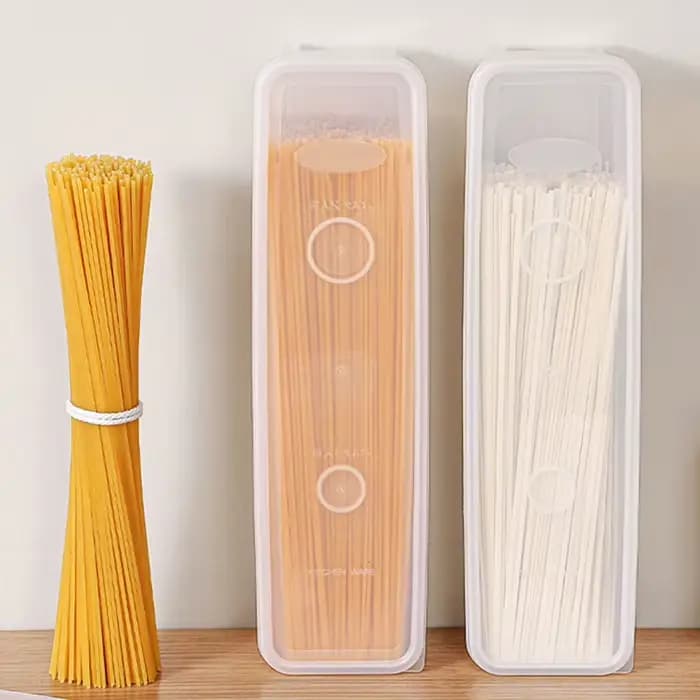 Boîte de rangement hermétique en plastique pour la conservation des spaghettis