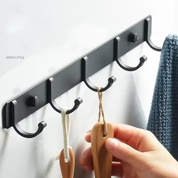 HOTowel-Crochet Mural Simple en Aluminium pour Vêtements