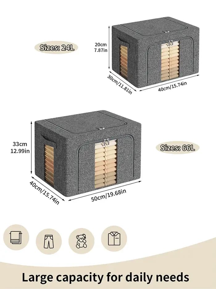 Organisateur de vêtements épais pour pantalons, pulls, jeans, boîte de rangement pour armoire et tir