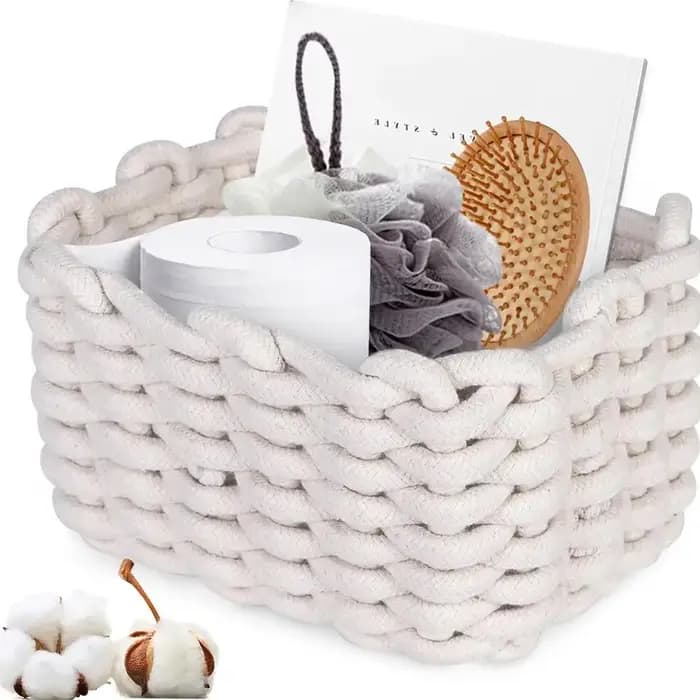 Panier de rangement rectangulaire multifonctionnel