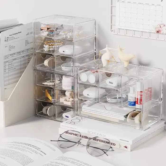 Boîte de rangement multifonctionnelle pour cosmétiques