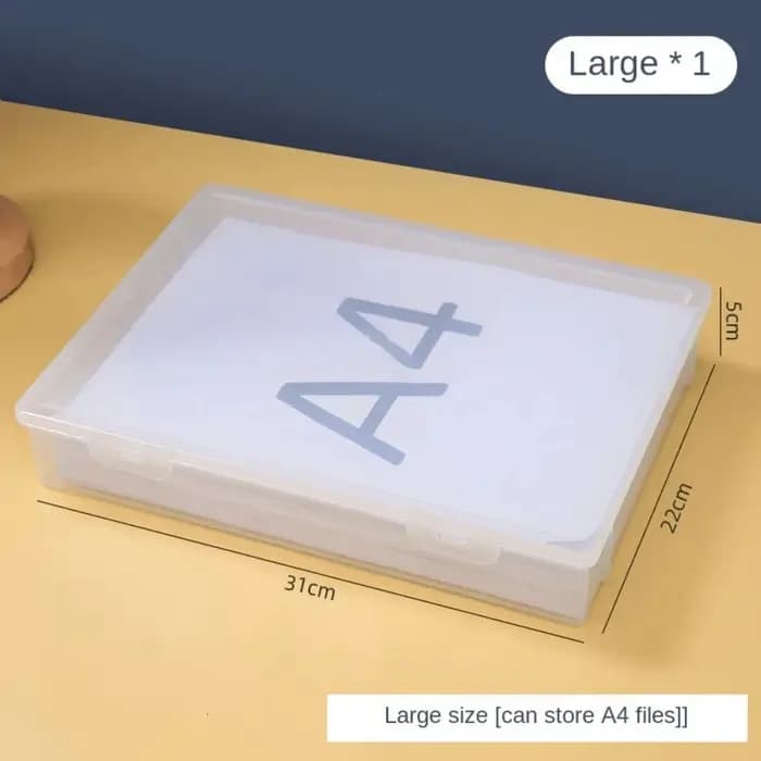 Boîte de rangement de forme carrée transparente