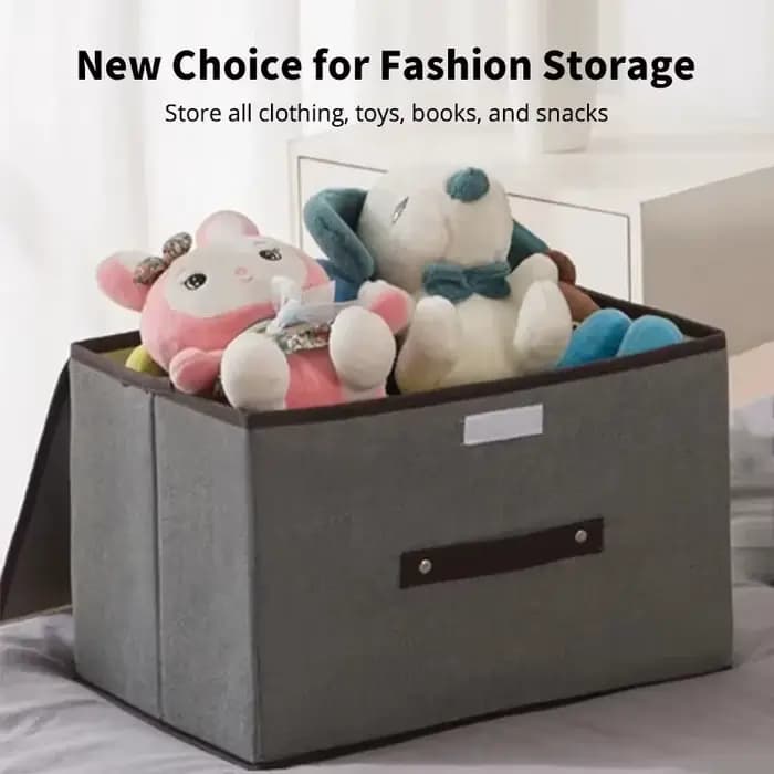 Boîte de rangement en tissu non tissé pliable