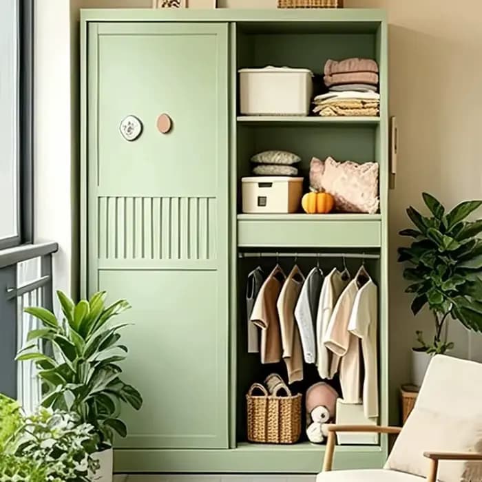 Armoires de luxe à portes coulissantes en bois