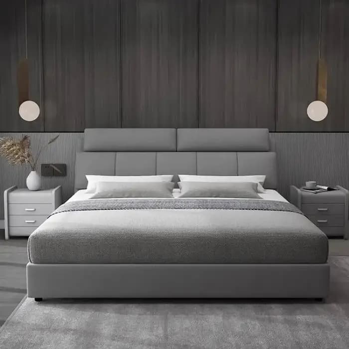 Lit pour adultes avec rangement en bois