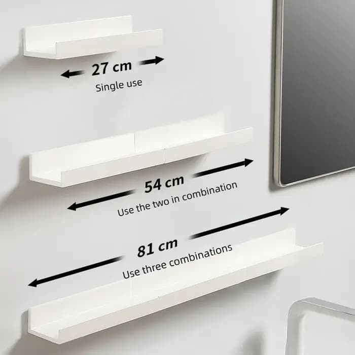 Étagère de salle de bain sans perçage
