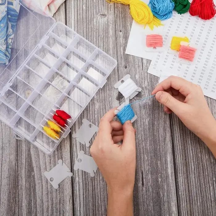 Boîte de rangement en plastique à 24/36 grilles