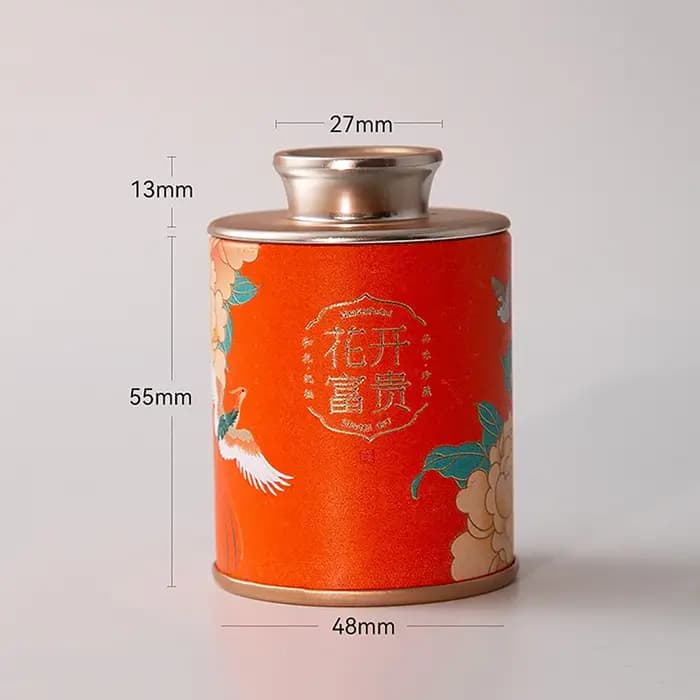 Mini boîte à thé vide, pot scellé pour thé vert noir