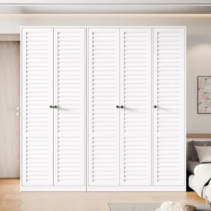 Armoires blanches modernes rangement présentoir Art filles