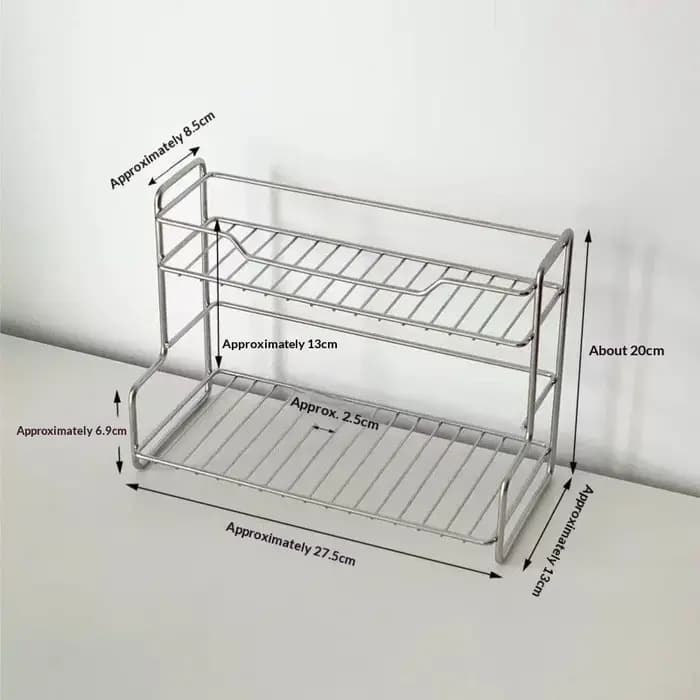 Support de rangement minimaliste à Double couche pour évier de salle de bain, pour ranger des cosmét
