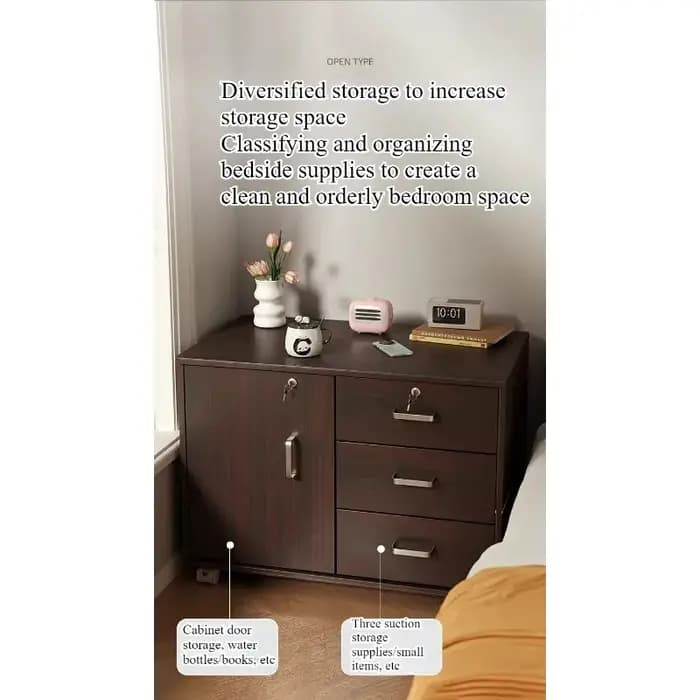 Armoire à dossiers amovible avec serrure