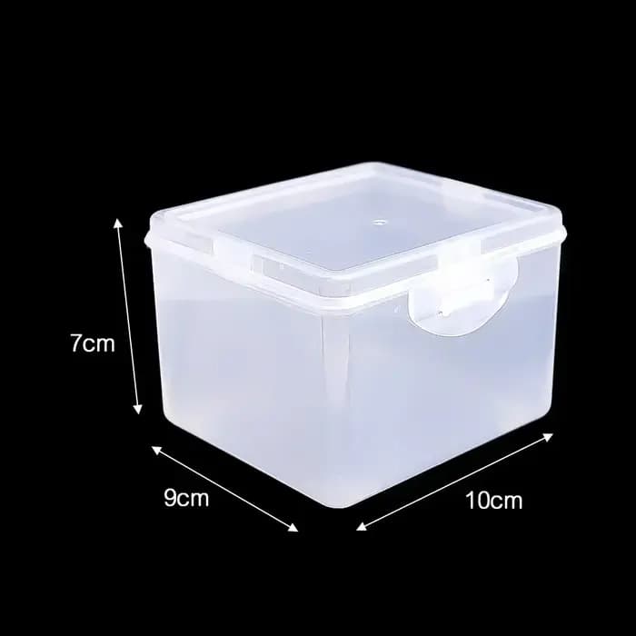 Boîte de rangement transparente avec couvercle pour bijoux