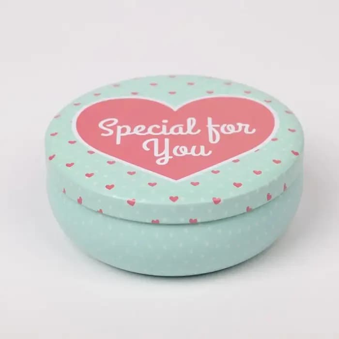 Boîte ronde en fer blanc pour gâteau Mousse