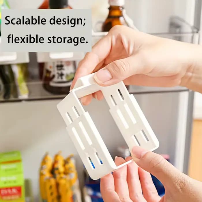 Séparateur de rangement pour réfrigérateur, 2 pièces, cloison de rangement pour porte latérale, déflecteur extensible, organisateur d'étagère pour bouteilles de cuisine