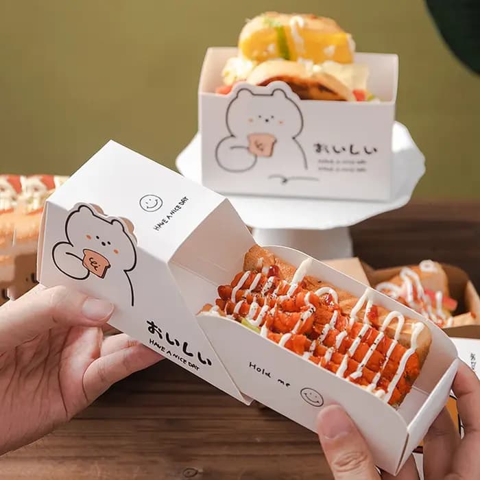 Boîte en Papier d'Emballage Alimentaire de Dessin Animé