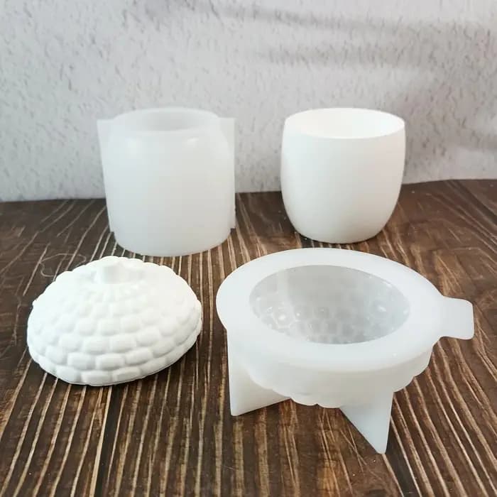 Boîte de rangement de bonbons de noël pot de pomme de pin bricolage cadeaux moule ornement