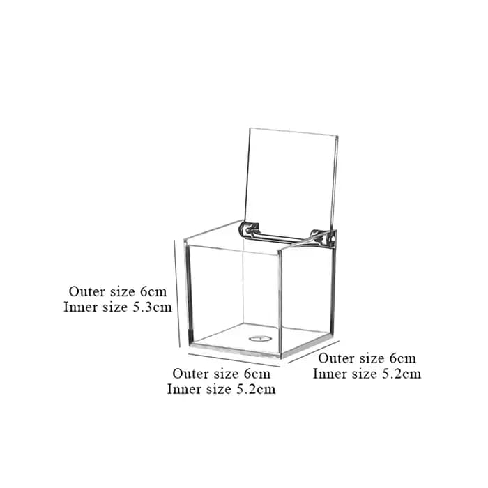 Boîte en plastique durable multi-tailles avec couvercle rabattable, boîte de rangement en plastique