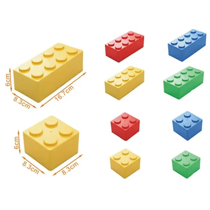 Boîte de rangement de blocs de construction