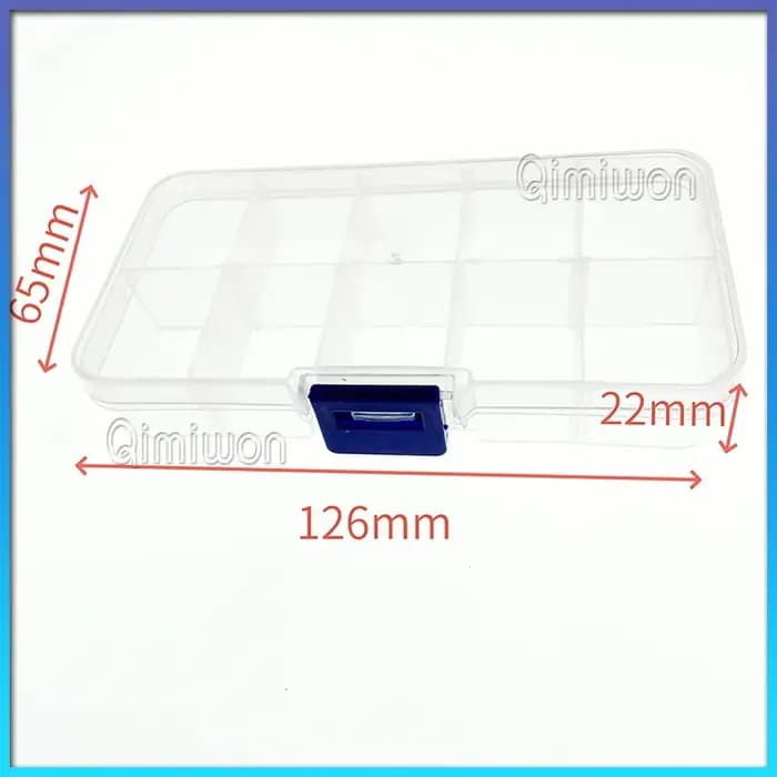 Petite boîte de rangement en plastique transparent