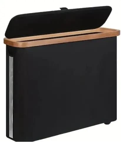 Panier de rangement pour papier toilette avec couvercle