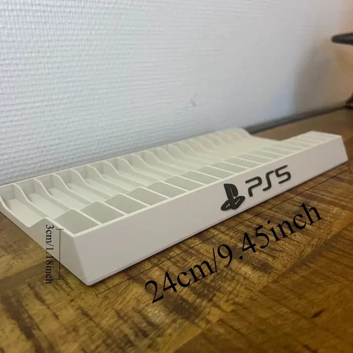 Support de rangement pour disques de jeu PS5 imprimé en 3D pour 14 disques, protège votre collection