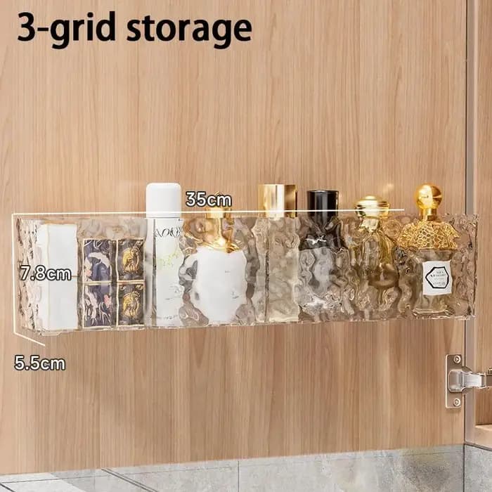 Boîte de rangement à ventouse pour salle de bain