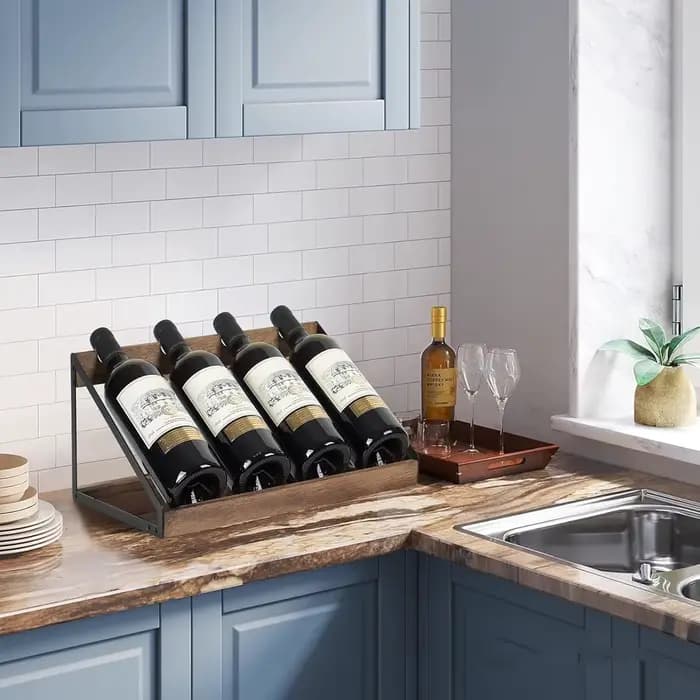 Casier à vin rouge en bois