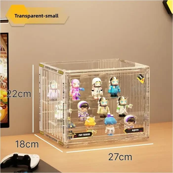 Présentoir en acrylique à trois niveaux, vitrine transparente, modèle de voiture Anime fait à la mai