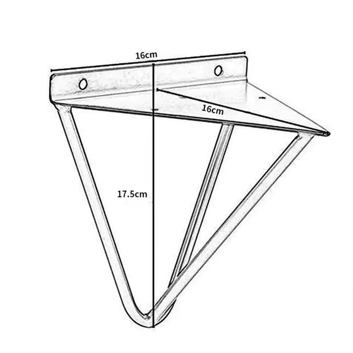 Rap-Duty-Support d'Étagère Murale Triangulaire Réglable, Banc de Table