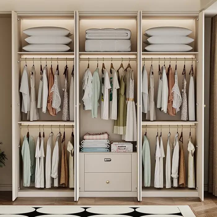 Organisateur de rangement de garde-robe moderne européen