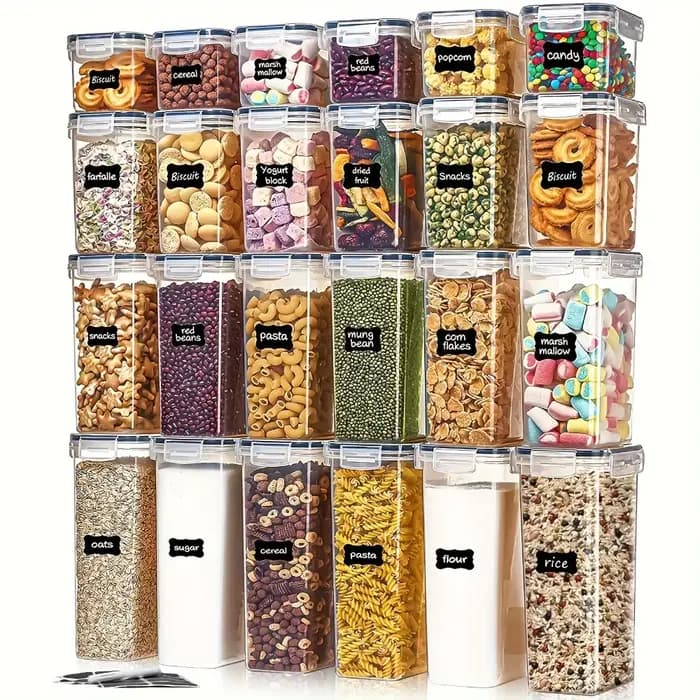 24 pièces de contenants de stockage alimentaire