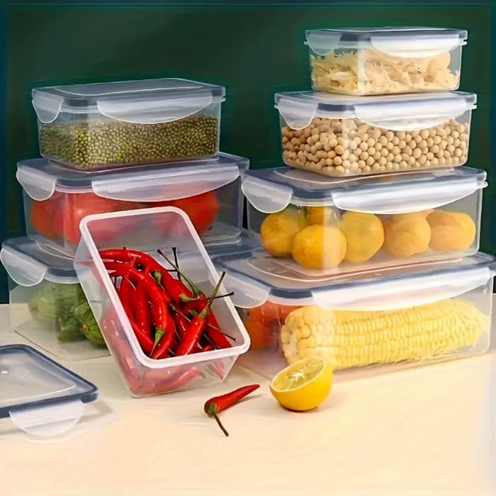 8 boîtes de conservation alimentaire hermétiques