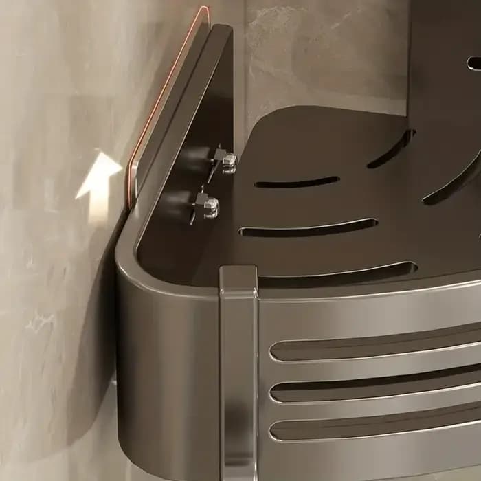 Étagères de salle de bains en alliage d'aluminium