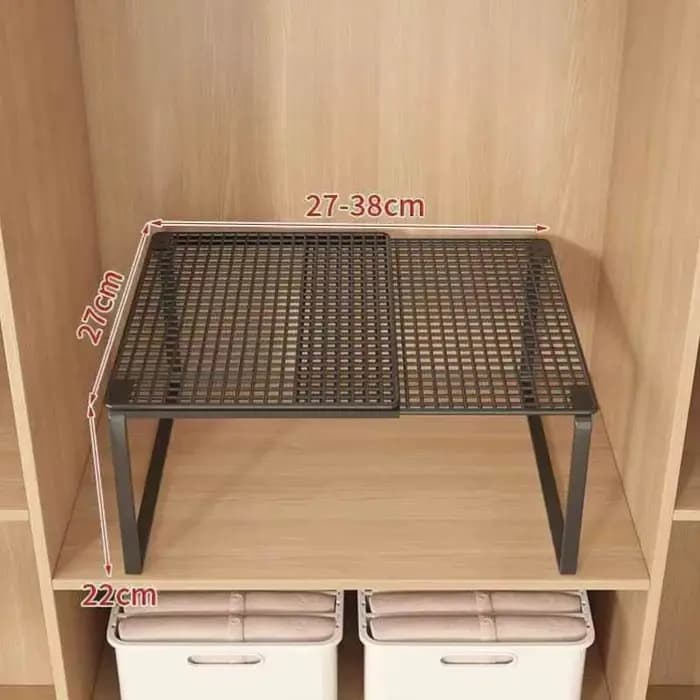 Étagère de rangement télescopique multicouche empilable