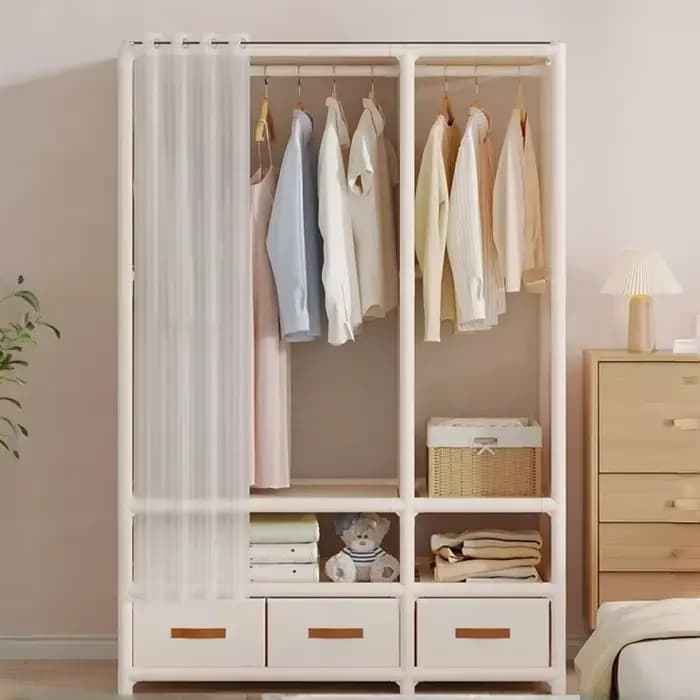 Armoire pliable de grande capacité pour dortoir et chambre à coucher