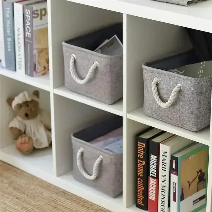 Panier de rangement pliable en tissu
