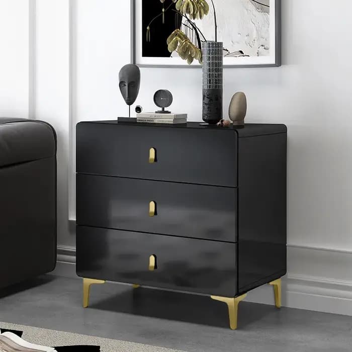 Meubles de salon modernes : Vitrine créative et élégante de style crème