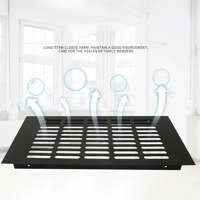 Grille de Ventilation rectangulaire en aluminium pour armoire