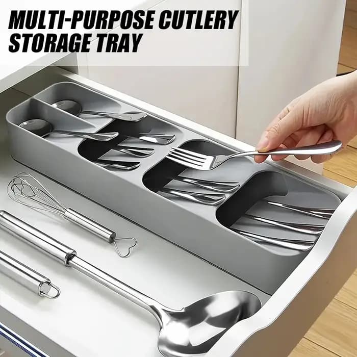 Boîte de rangement multifonctionnelle pour couverts