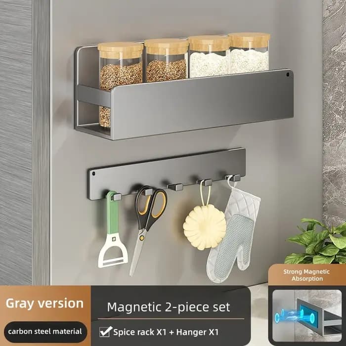 Étagère de rangement magnétique pour épices pour réfrigérateur et four