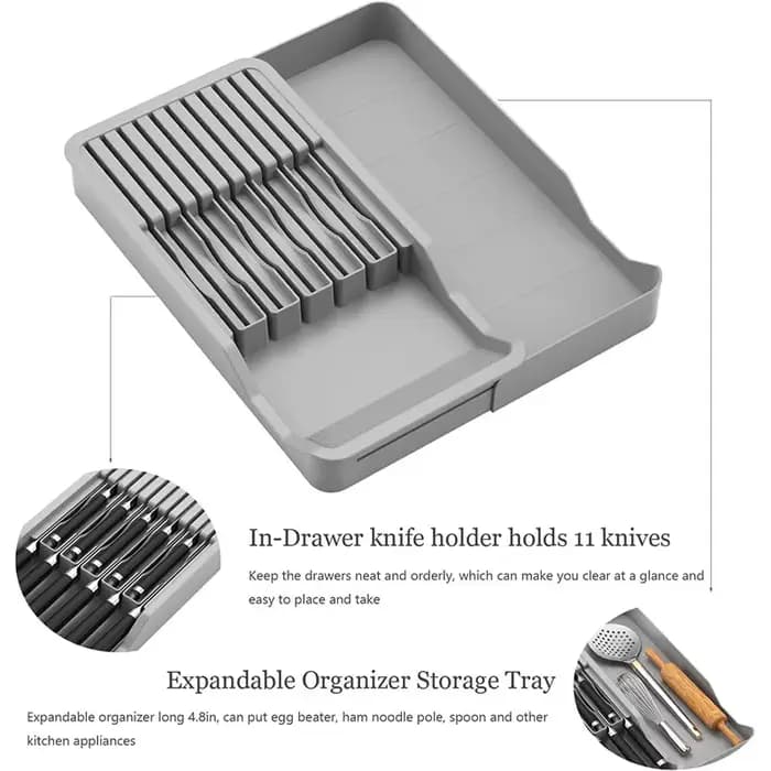 Porte-couteau de nuit avec Escalier de stockage extensible
