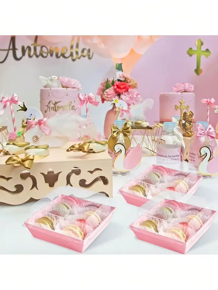 20 boîtes à desserts avec couvercles transparents