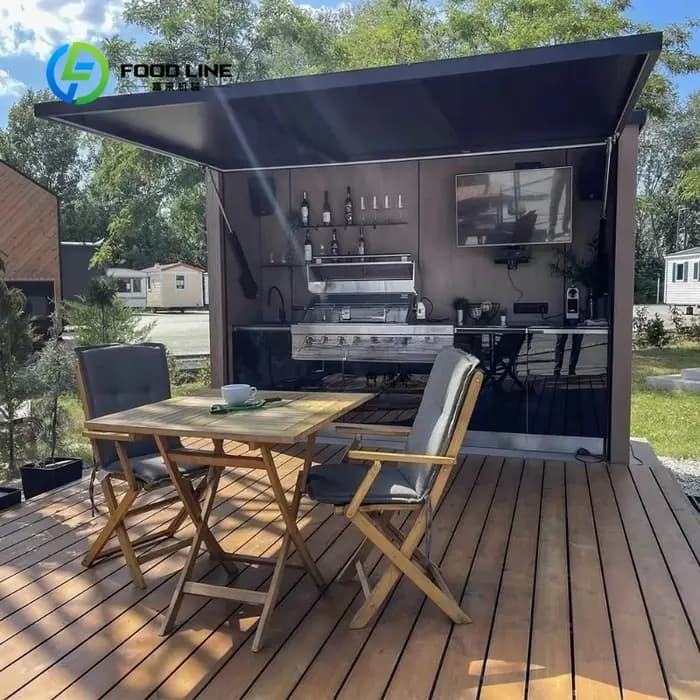 Meuble de rangement de jardin extérieur moderne et simple